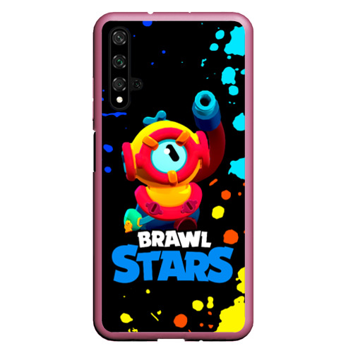 Чехол для Honor 20 Отис Otis Brawl Stars, цвет малиновый