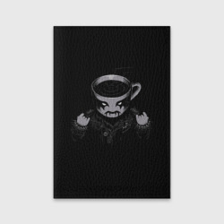 Обложка для паспорта матовая кожа Black Metal Coffee