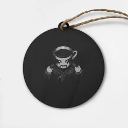 Деревянная игрушка круг Black Metal Coffee