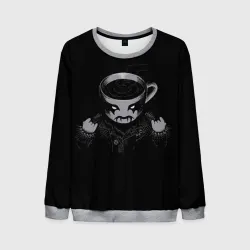 Мужской свитшот 3D Black Metal Coffee