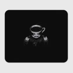 Прямоугольный коврик для мышки Black Metal Coffee