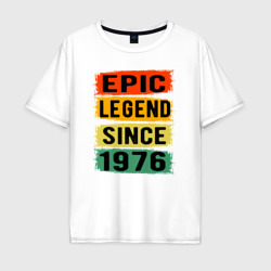 Мужская футболка хлопок Oversize Эпичная легенда с 1976 года