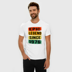 Мужская футболка хлопок Slim Эпичная легенда с 1976 года - фото 2