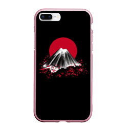 Чехол для iPhone 7Plus/8 Plus матовый Гора Фудзи Цветение сакуры