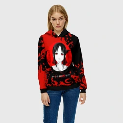 Женская толстовка 3D Love is war Госпожа Кагуя Синомия - фото 2