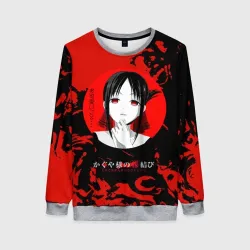 Женский свитшот 3D Love is war Госпожа Кагуя Синомия