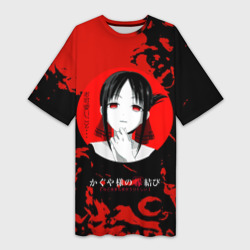 Платье-футболка 3D Love is war Госпожа Кагуя Синомия