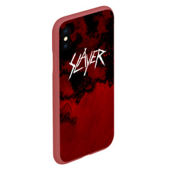 Чехол для iPhone XS Max матовый World Painted Blood - Slayer - фото 2