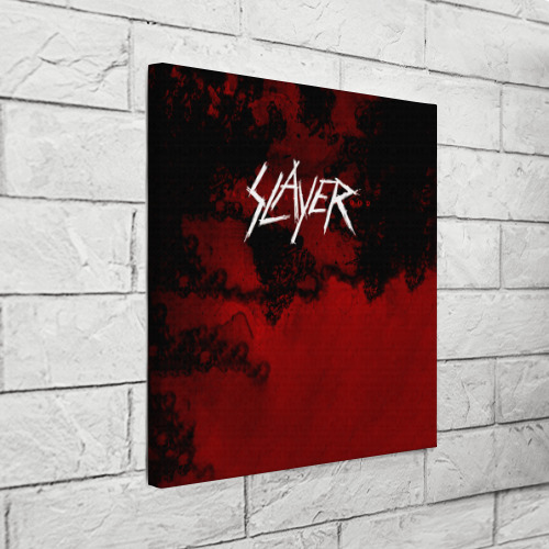 Холст квадратный World Painted Blood - Slayer, цвет 3D печать - фото 3