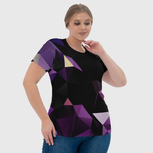 Женская футболка 3D Полигональная магия, цвет 3D печать - фото 6