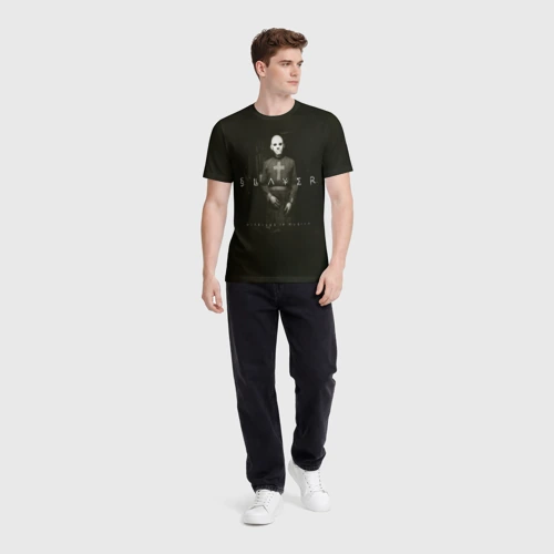 Мужская футболка 3D с принтом Diabolus in Musica - Slayer, вид сбоку #3