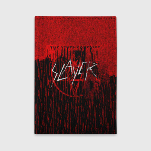 Обложка для автодокументов The Vinyl Conflict - Slayer, цвет зеленый