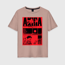 Женская футболка хлопок Oversize Акира/Akira - Tetsuo vs Kaneda
