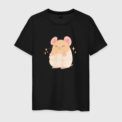 Мужская футболка хлопок Дерзкая мышь
