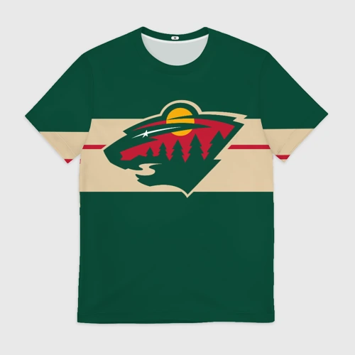 Мужская футболка 3D Миннесота Уайлд Форма - купить по цене 1200 руб в ...
