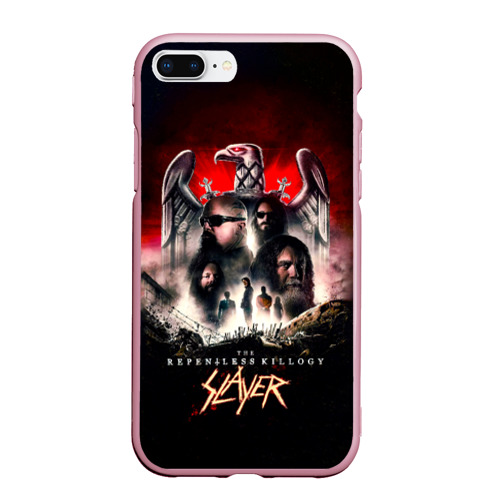 Чехол для iPhone 7Plus/8 Plus матовый Slayer: The Repentless Killogy, цвет розовый