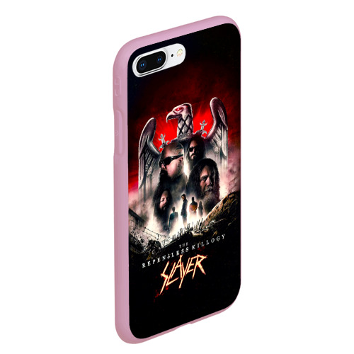 Чехол для iPhone 7Plus/8 Plus матовый Slayer: The Repentless Killogy, цвет розовый - фото 3