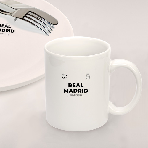 Набор: тарелка + кружка Real Madrid Униформа Чемпионов - фото 2