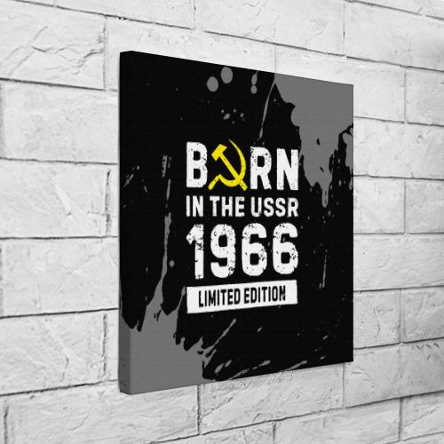 Холст квадратный Born In The USSR 1966 year Limited Edition, цвет 3D печать - фото 3