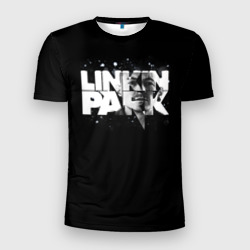 Мужская футболка 3D Slim Linkin Park логотип с фото