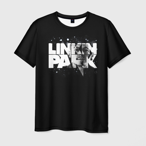 Мужская футболка 3D Linkin Park логотип с фото, цвет 3D печать