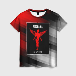 Женская футболка 3D Nirvana in utero - Нирвана