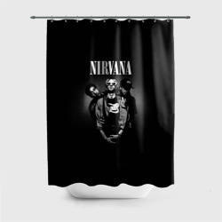 Штора 3D для ванной Nirvana рок-группа