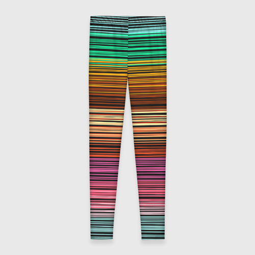 Леггинсы 3D Multicolored thin stripes Разноцветные полосы, цвет 3D печать - фото 2