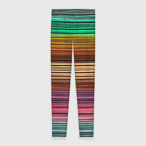 Леггинсы 3D Multicolored thin stripes Разноцветные полосы, цвет 3D печать