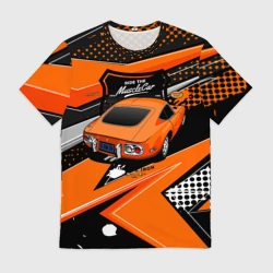 Мужская футболка 3D Vintage Tron Ретро-автомобиль