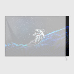 Флаг 3D Космонавт на доске - серфинг - фото 2