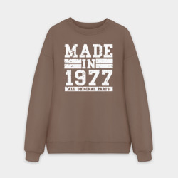 Мужской свитшот oversize без начеса хлопок Сделано в 1977 году