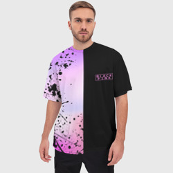 Мужская футболка oversize 3D Blackpink Half colors - фото 2