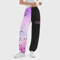 Женские джоггеры оверсайз 3D Blackpink Half colors - фото 2