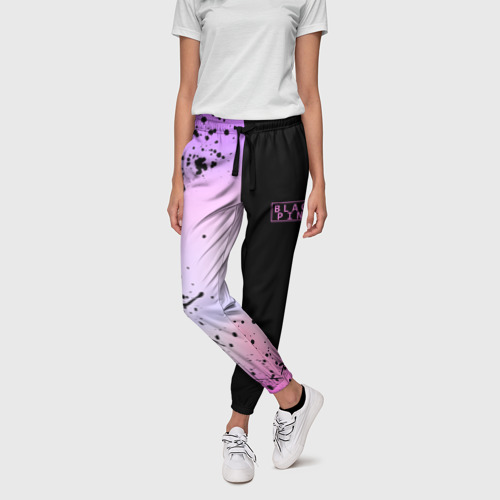 Женские брюки 3D Blackpink Half colors, цвет 3D печать - фото 3