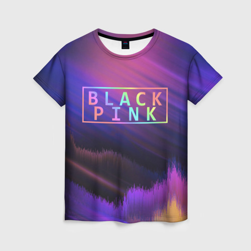 Женская футболка 3D с принтом BLACKPINK | COLORS, вид спереди #2