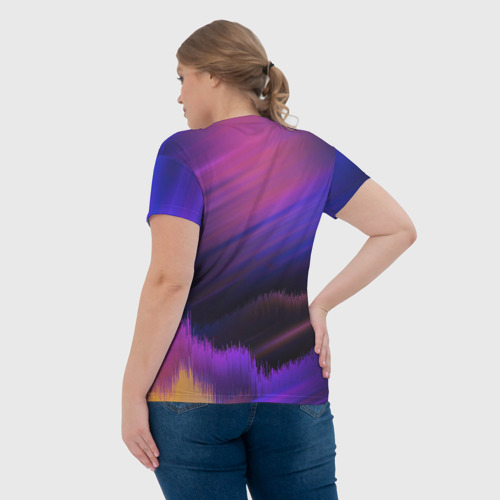 Женская футболка 3D с принтом BLACKPINK | COLORS, вид сзади #2