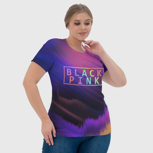 Женская футболка 3D с принтом BLACKPINK | COLORS, фото #4