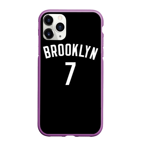 Чехол для iPhone 11 Pro Max матовый Кевин Дюрант Бруклин, цвет фиолетовый