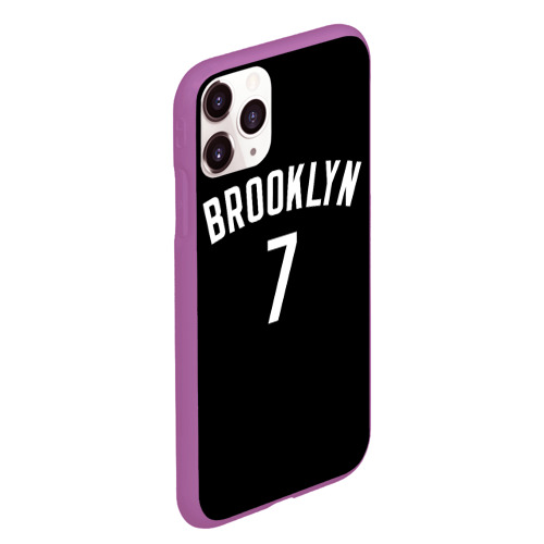 Чехол для iPhone 11 Pro Max матовый Кевин Дюрант Бруклин, цвет фиолетовый - фото 3