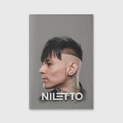 Обложка для паспорта матовая кожа Niletto в профиль