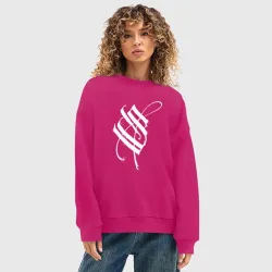 Женский свитшот oversize без начеса хлопок Stigmata эмблема - фото 2