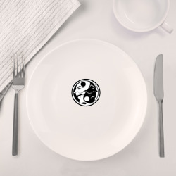 Набор: тарелка + кружка Инь Ян Двуликий - фото 2