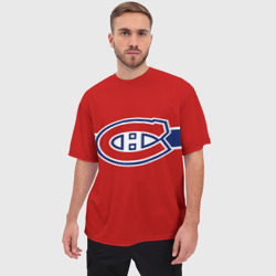 Мужская футболка oversize 3D Монреаль Канадиенс Форма - фото 2