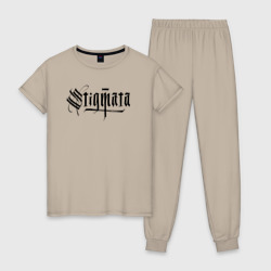 Женская пижама хлопок Stigmata логотип