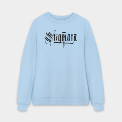 Мужской свитшот oversize без начеса хлопок Stigmata логотип