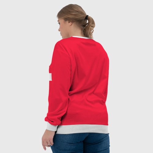 Женский свитшот 3D Детройт Ред Уингз Форма, цвет 3D печать - фото 7