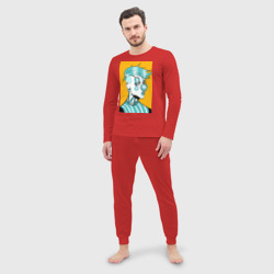 Мужская пижама с лонгсливом хлопок Клоун-панк - фото 2