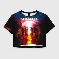 Женская футболка Crop-top 3D Stigmata альбом