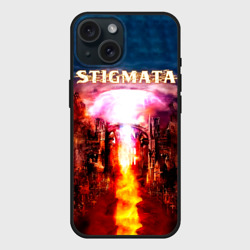 Чехол силиконовый для Apple iPhone 15 матовый Stigmata альбом